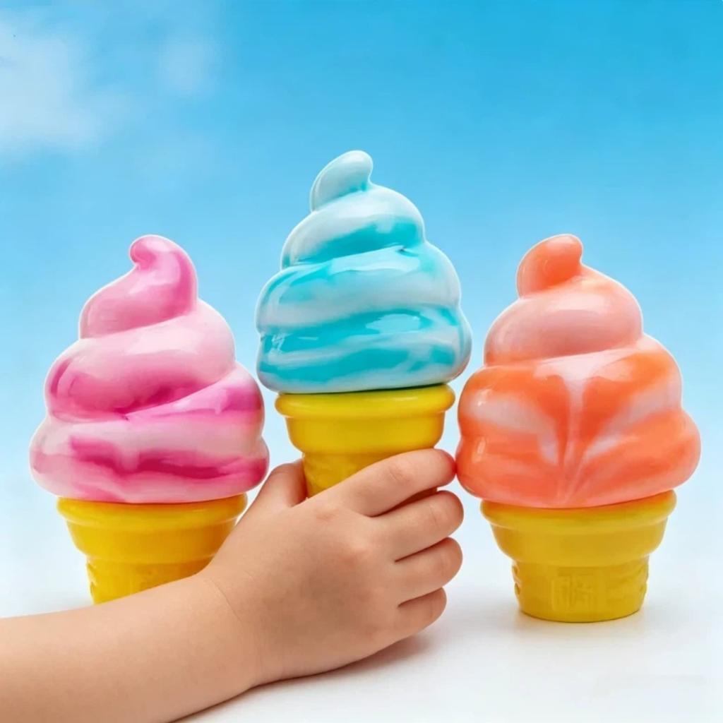 Neuer Needoh Nice Cube von Schylling Sensorische Quetschspielzeuge Spielsets Eiscreme-Farbe Squishy Stressabbau Fidget Spielzeug Spielsets Kinder Erwachsene Geschenke