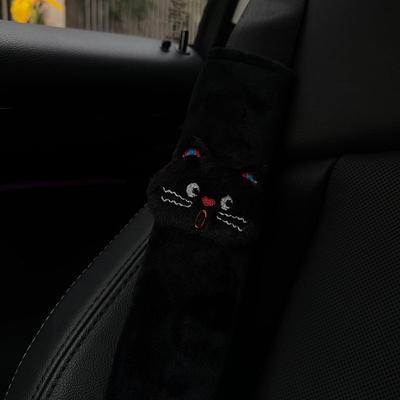Black Cat Car Seatbelt Shoulder Pad Cute Car Decoration Shoulder Pad Car Interior Couple Decoration
