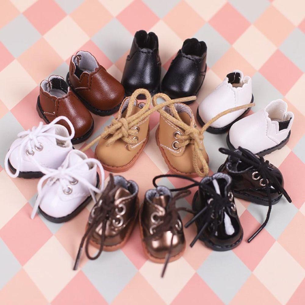 

Fashion Leather Shoes 22 Styles Dolls Shoes High Quality Leather Boots for 10cm/20cm Cotton Doll 17