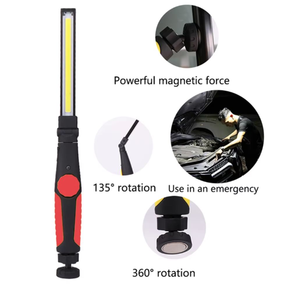 Super Bright Portable COB LED Work Light Folding Flashlight COB LED Work Lights Home Garage