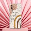 Phone Case For Samsung A56 A36 A26 A24 A16 A14 A12 A32 A50 A70 A20E A22 A40 A34 A54 A42 A52 5G A04s A06 Cover One Line Art