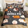 Cartone Porcellino d'India Copripiumino Morbido King Quen Adorabile Set Biancheria da Letto Animale Microfibra Squame di Pesce Sirena Coperta Calda Per Ragazzi Ragazze