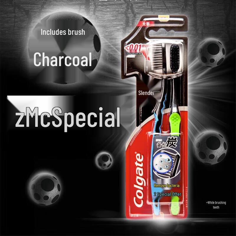 Colgate Slim Soft Charcoal Toothbrush (10-Pack)