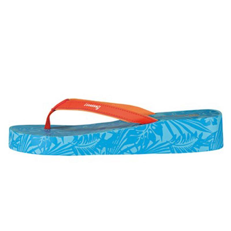 Li-Ning Simple Versatile Fashionable Comfortable Anti-Wear Silent Flip-Flops Women Footwear Blue Orange GLSL004-1