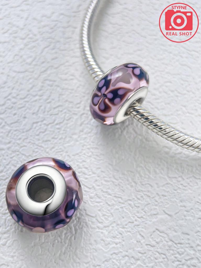 Charm Bead Charms Plata Butterfly Flower Bead Charms Charm copper Plated Compatible With Charm Bead Charms copper Authentic Bracelets for Jewellery Ma