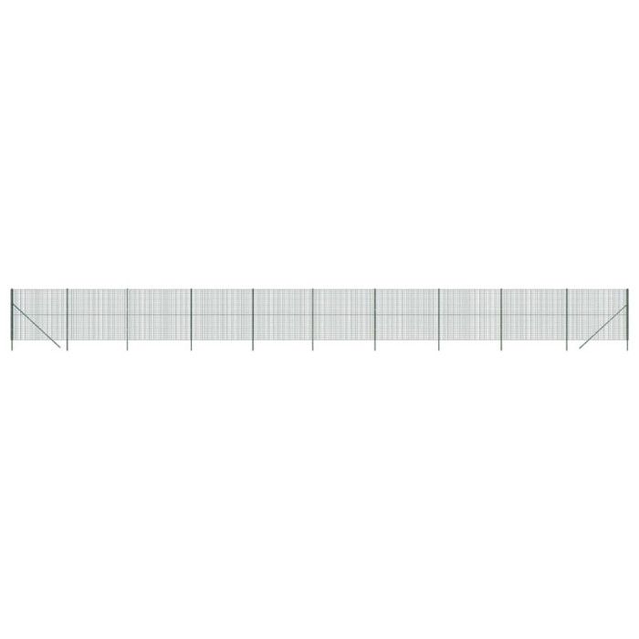 VidaXL Clôture en Treillis Métallique, Panneau de Clôture Décoratif, Barrière de Protection Jardin Patio Extérieur, Vert 154062