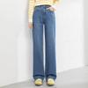Fanzhen Women's High-Waist Loose Straight Wide-Leg Jeans
