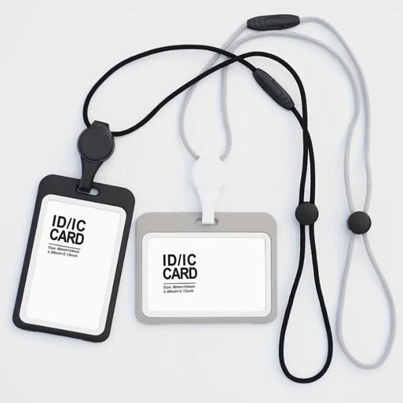 Lanyards Credential Holder Transparent Retractable Badge Reel With Lanyard Nurse Accessories For Work Removable Id Card