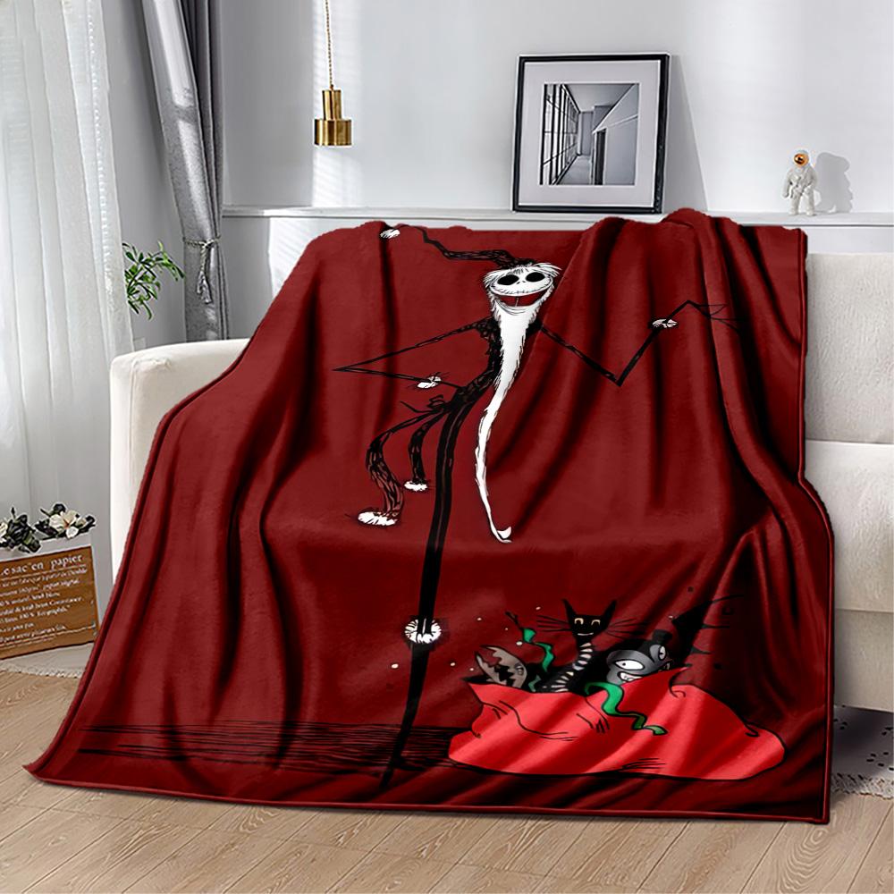 Christmas Nightmare Blanket Comfortable Suitable for Bedding Chair Picnics Four Seasons Universal Stylish Decor Ideal Gift For Birthday Valentine'S Da