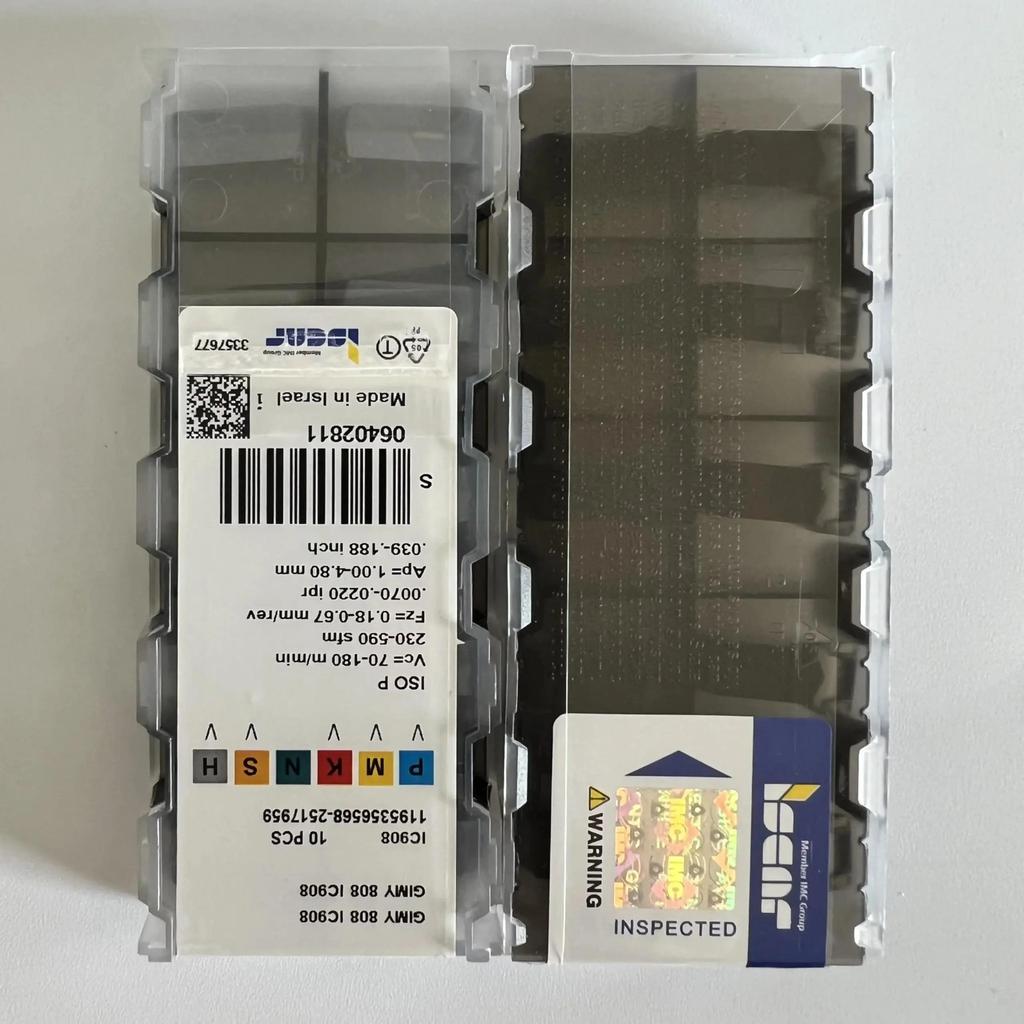 ISCAR / GIMY808 IC908 Industrial Indexable Carbide Inserts 10 Pcs