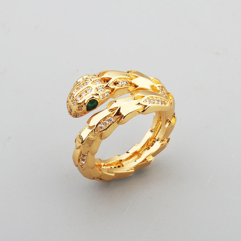 2025 Gold-plated Zircon Snake Bracelet Bare Body Diamond Spring Snake Scale Snake Bone Women's Hand Jewelry