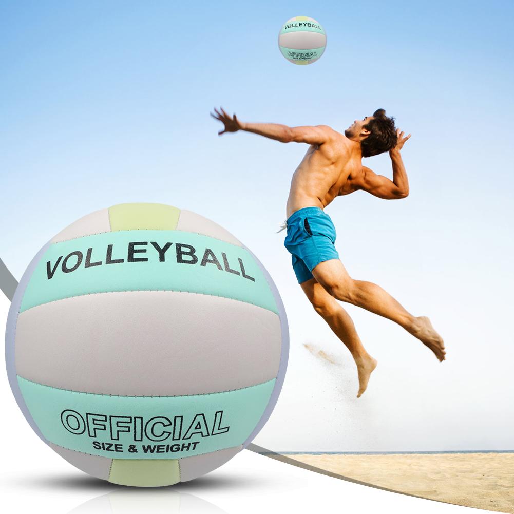 Size 5 Training Game Volleyball Non-Slip Soft Beach Volleyball Professional Competition Volleyball for Outdoor Indoor Training