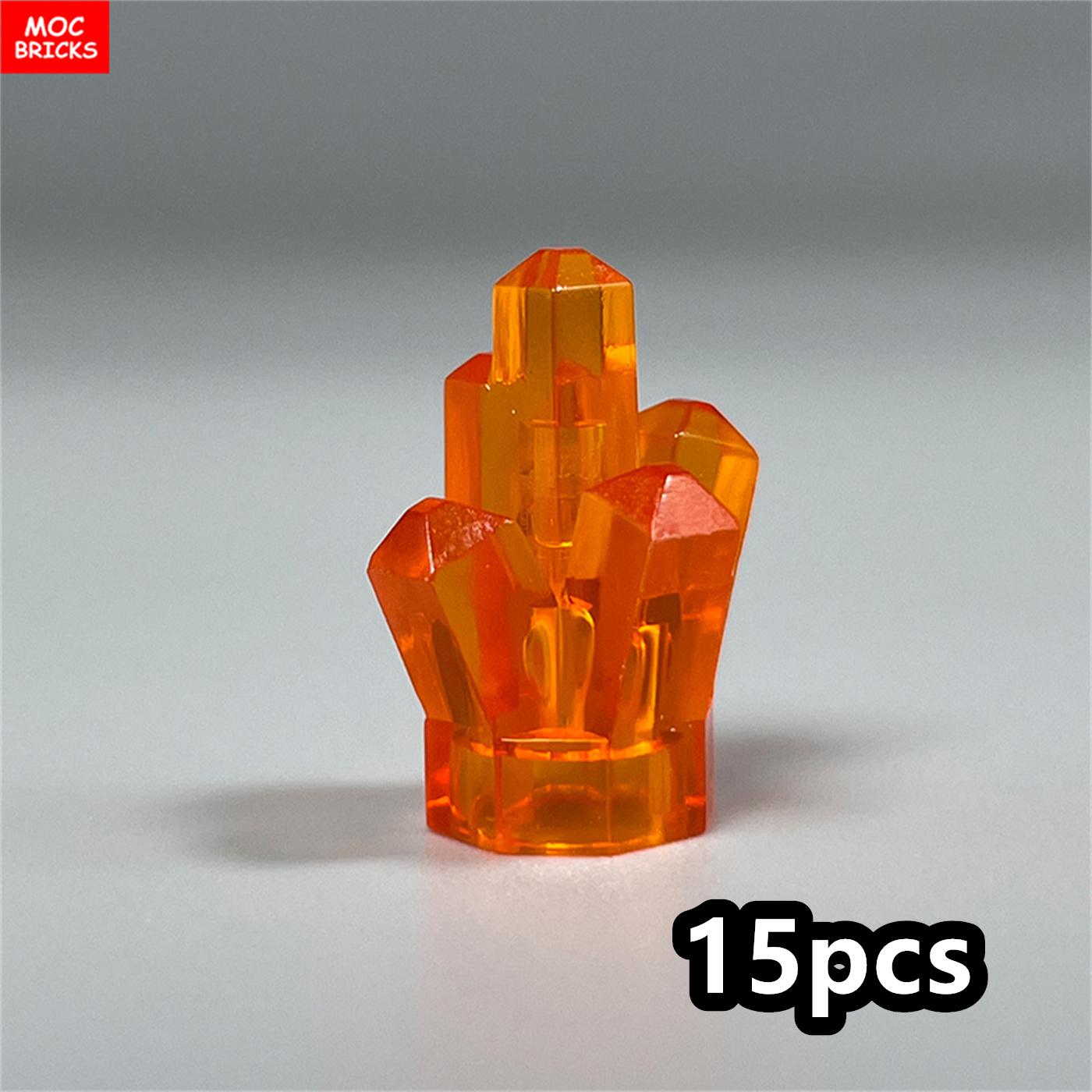 MOC Bakstenen Steen Edelsteen Verfertserts Rots 1x1 Kristal 5 Punten 29377 30385 28623 Leren-Gerichte Bouwstenen