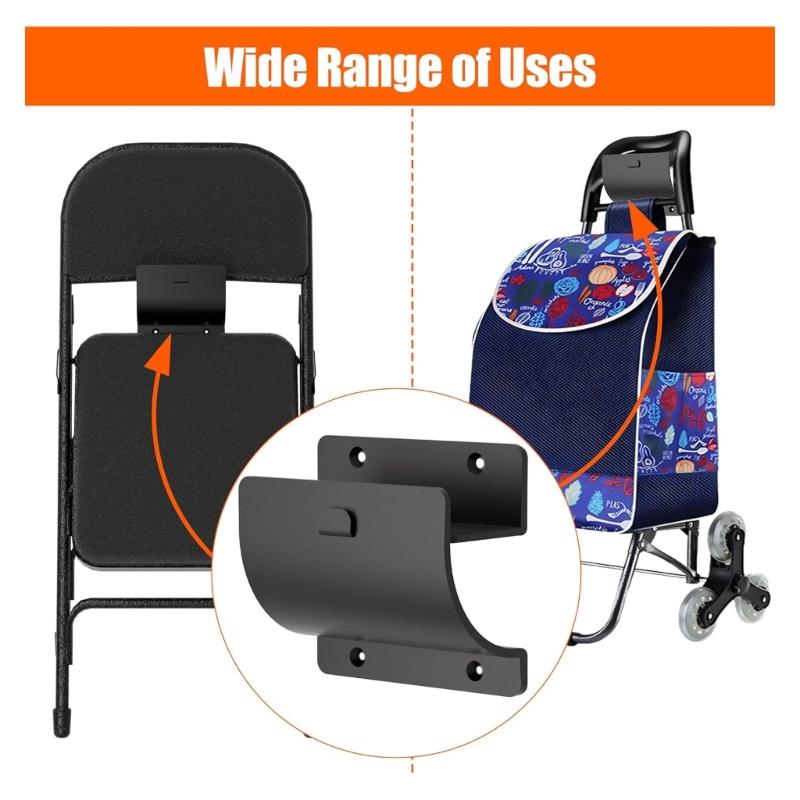 Strong Ladder Storage Fasteners With 110lb Weight Capacity For Bikes Strollers Chairs Garage Organization