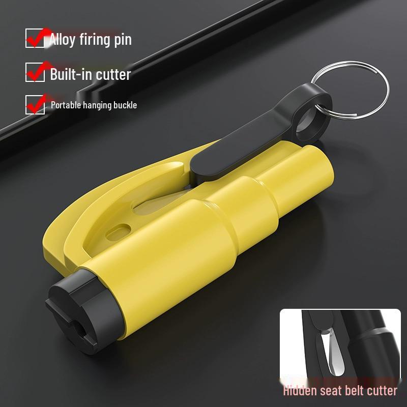 3-in-1 Car Safety Hammer: Mini Window Breaker, Emergency Escape Tool, Life-Saving Multi-Functional Device