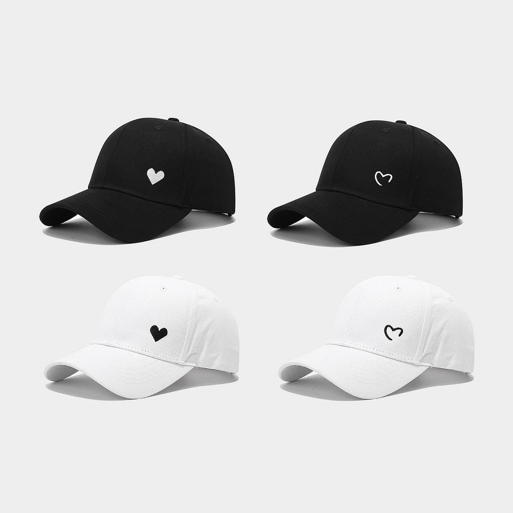 Love Heart Embroidered Baseball Cap With Sun Protection For Casual Outings