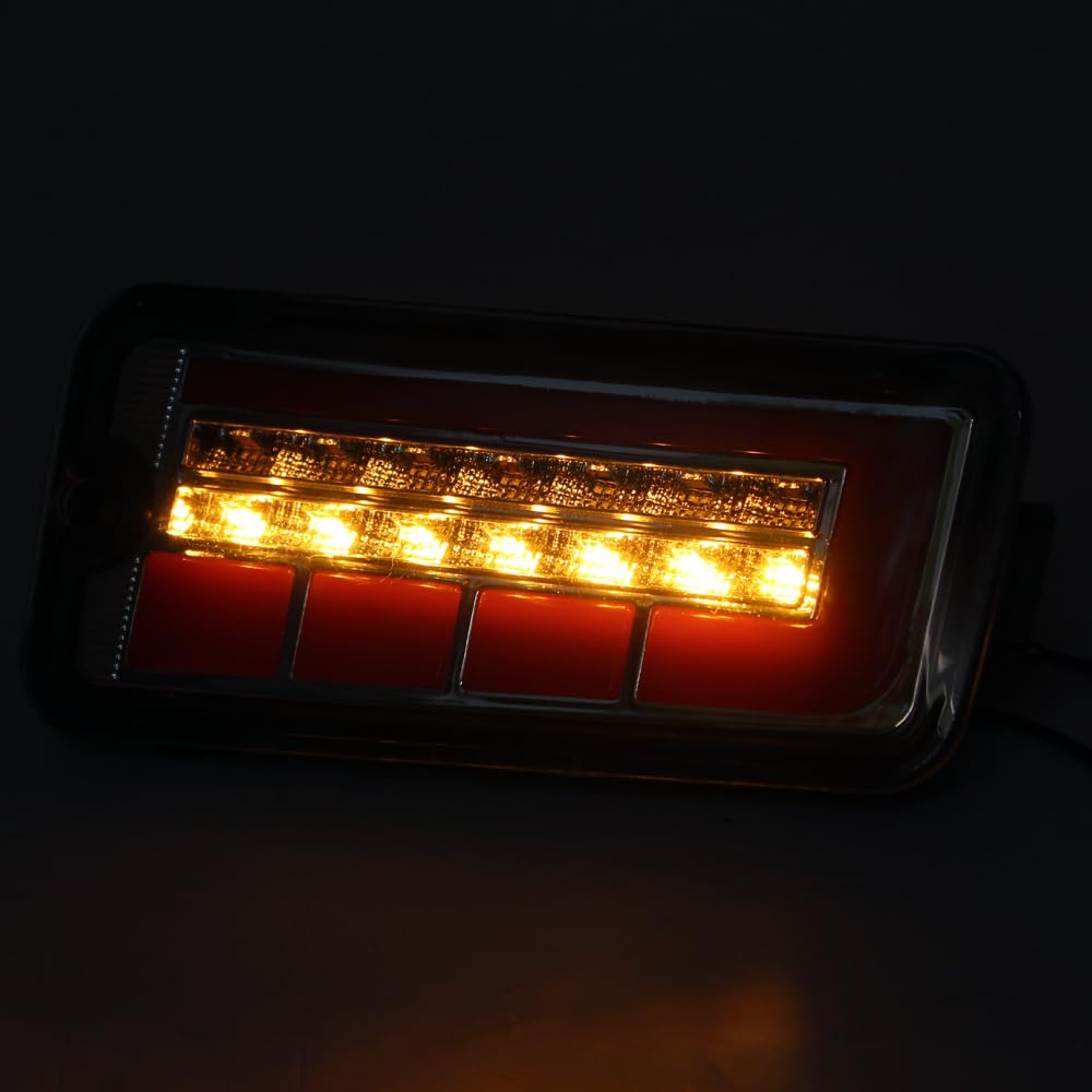 DAIHATSU Daihatsu Hijet LED Tail Lamps with Sequential Turn S500P/S510P Signals, Smoke/Red