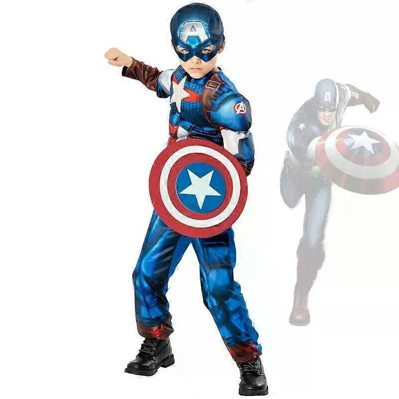 Captain America Costume Marvel Avengers Superhero Fancy  Outfit