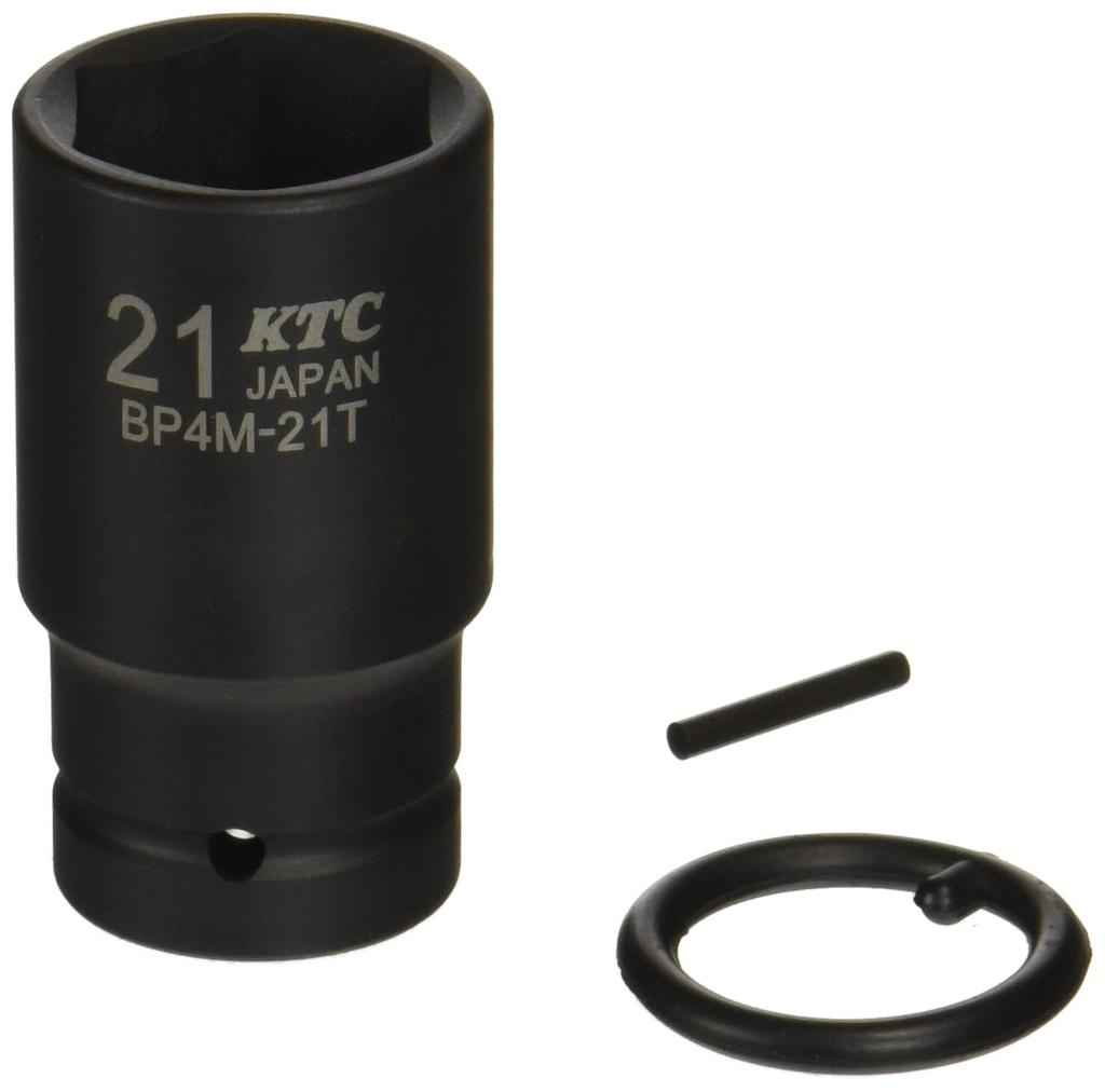 Kyoto Tool Impact Wrench Socket Thin 21mm BP4M21TP (KTC) 12.7mm (1/2-inch) (Semi-Deep Wall)