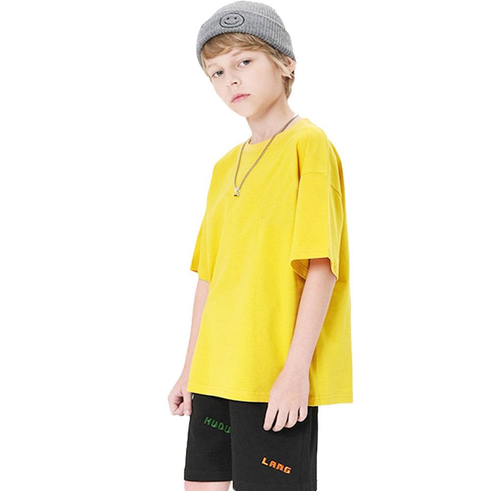 Sommer Kinder T-Shirts Einfarbig Baumwolle Kurzarm Oberteil Jungen und Mädchen Freizeit T-Shirts Lila Kleinkind Kleidung Unisex Einfache T-Shirts Weiß