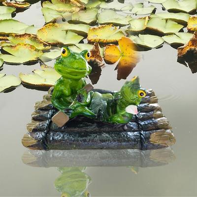 Resin Frog Garden Decoration Exquisite Frog Gift Resin Floating Frog Decoration for Outdoor Garden Pond Swimming for Balcony