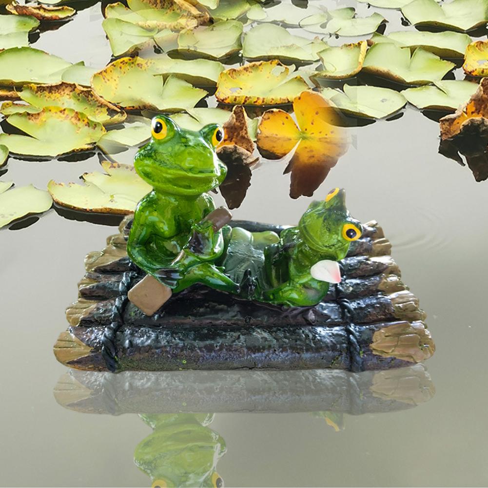 Resin Frog Garden Decoration Exquisite Frog Gift Resin Floating Frog Decoration for Outdoor Garden Pond Swimming for Balcony