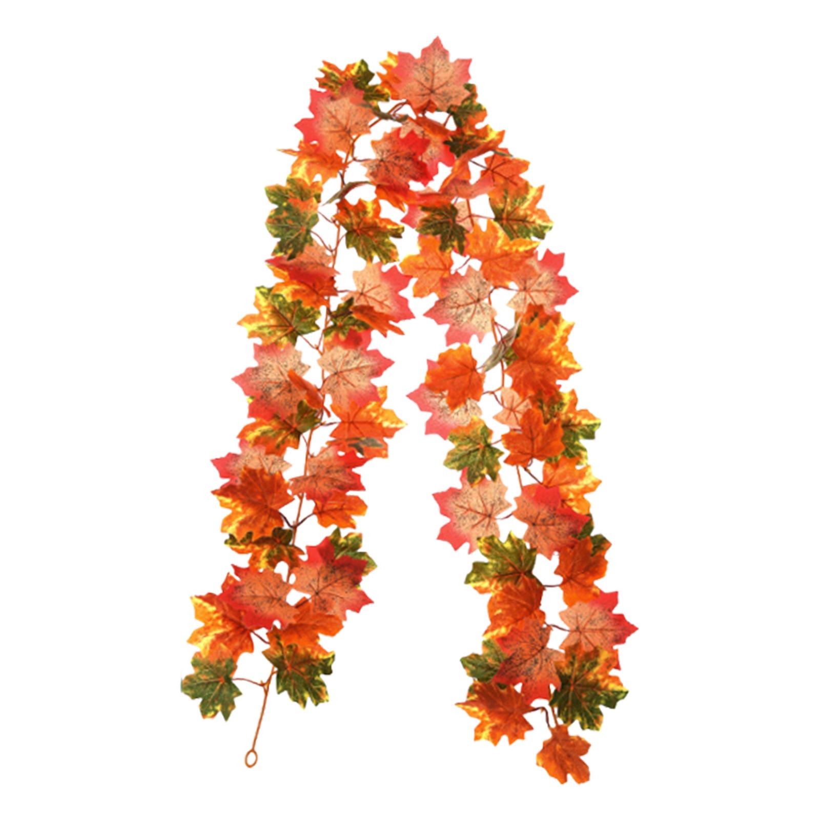 

Fall Leaf Garland Fall Decoration Home Thanksgiving Christmas Festival Reusable Realistic Housewarming Gift Hanging Vines