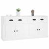 Buffet - Maison Exclusive - Lot de 2 - Blanc - Bois d'ingénierie 70 x 35,5 x 67,5 cm