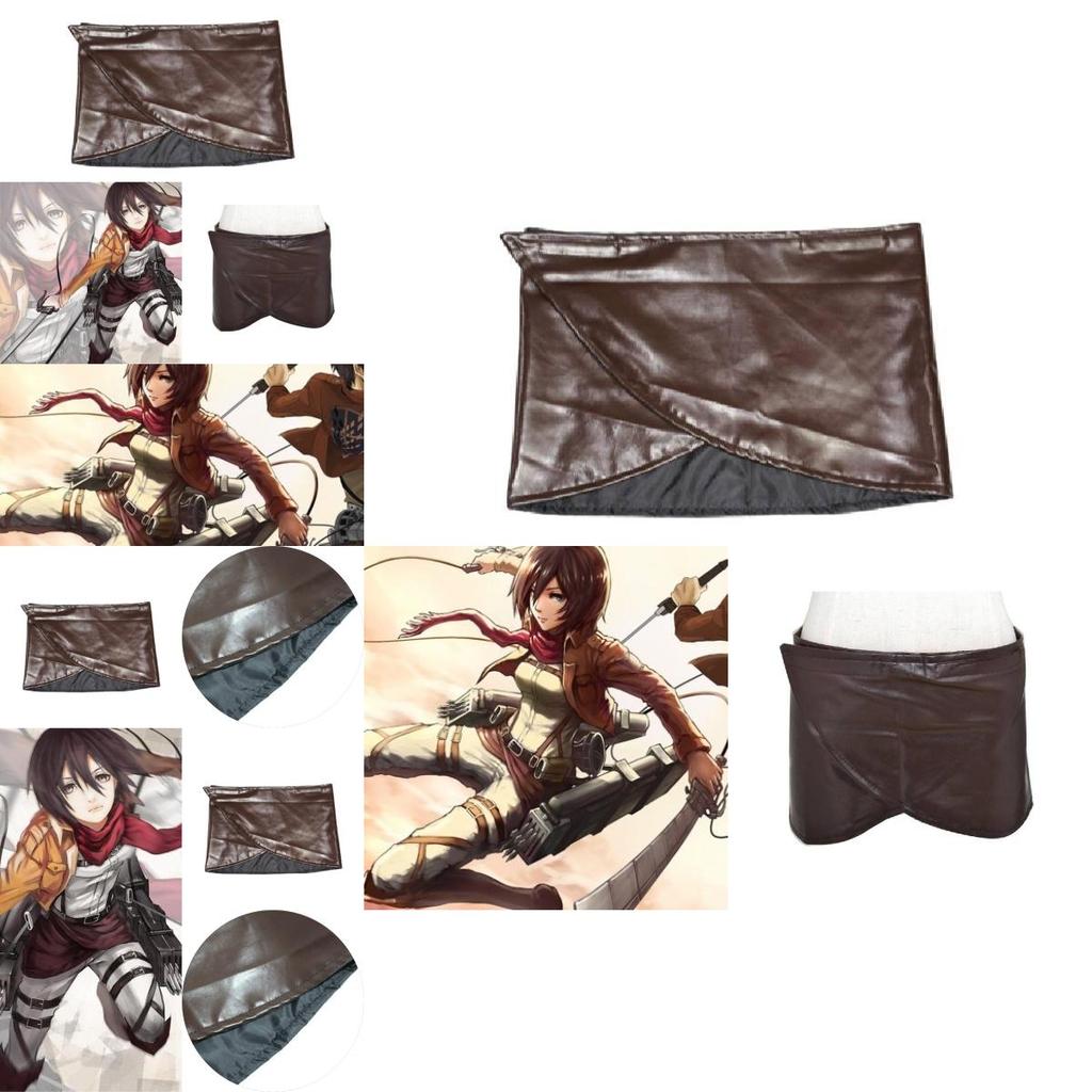 Attack On Titan Cosplay Skirt With Faux Leather Material