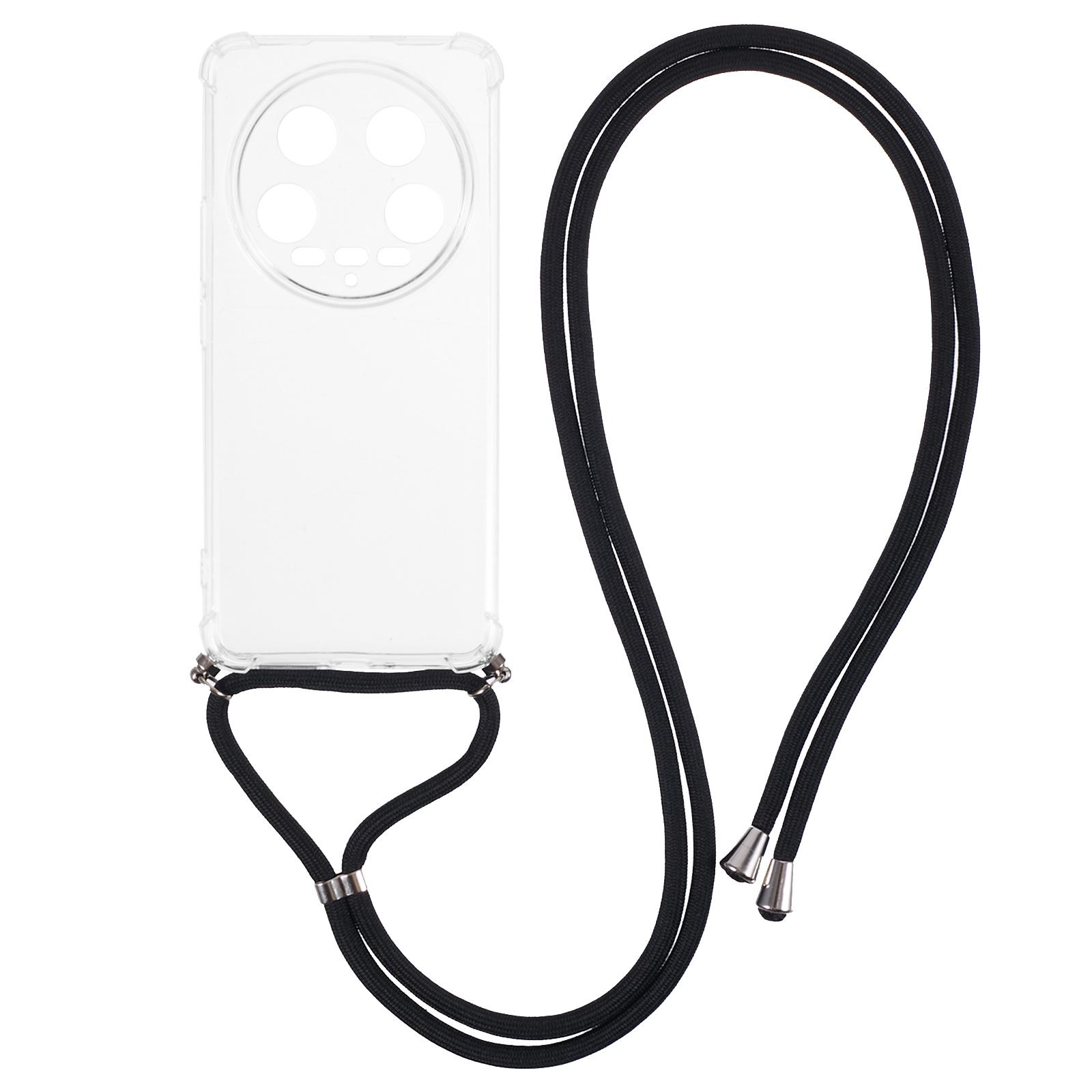 

Для Xiaomi 14 Ultra Case ТПУ против царапин HD Прозрачная защитная задняя крышка со шнурком A