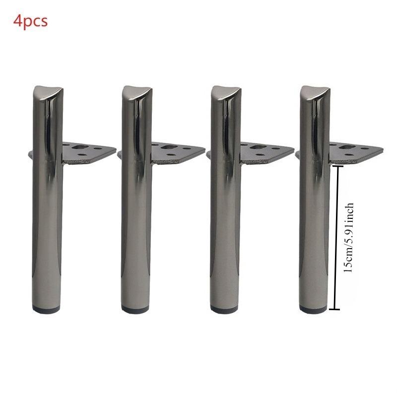 4pcs Furniture Legs Mounted Style Furniture DIY Replacement Feet Coffee Table Feet Metal Furniture Leg for Sofa Cabinet Side