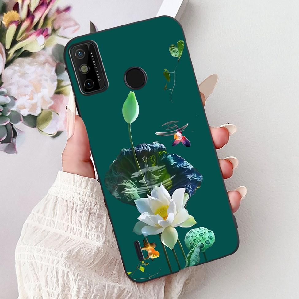 For Tecno Spark 6 Go KE5j KE5k Case For Tecno Spark Go 2020 KE5S Cover Silicone Cute Fashion Flowers Funny Painted Back Cover