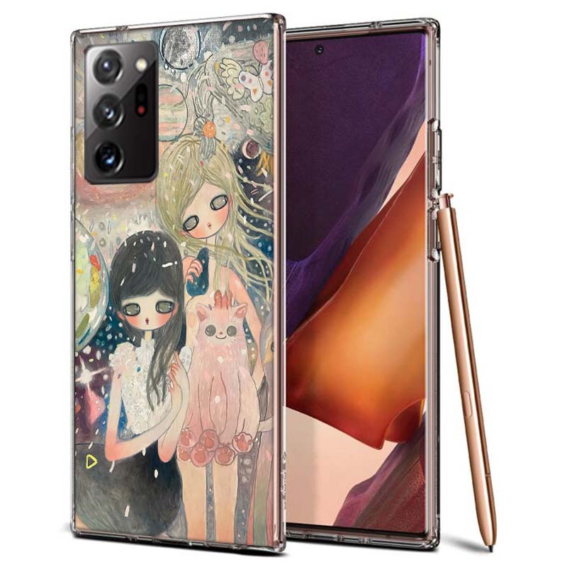 Aya Takano Gemälde Handyhülle für Samsung A55 A35 A25 A15 A07 A05S A16 A17 A26 A36 A37 A56 A57 Galaxy Note 20 10 A50S A71 A51