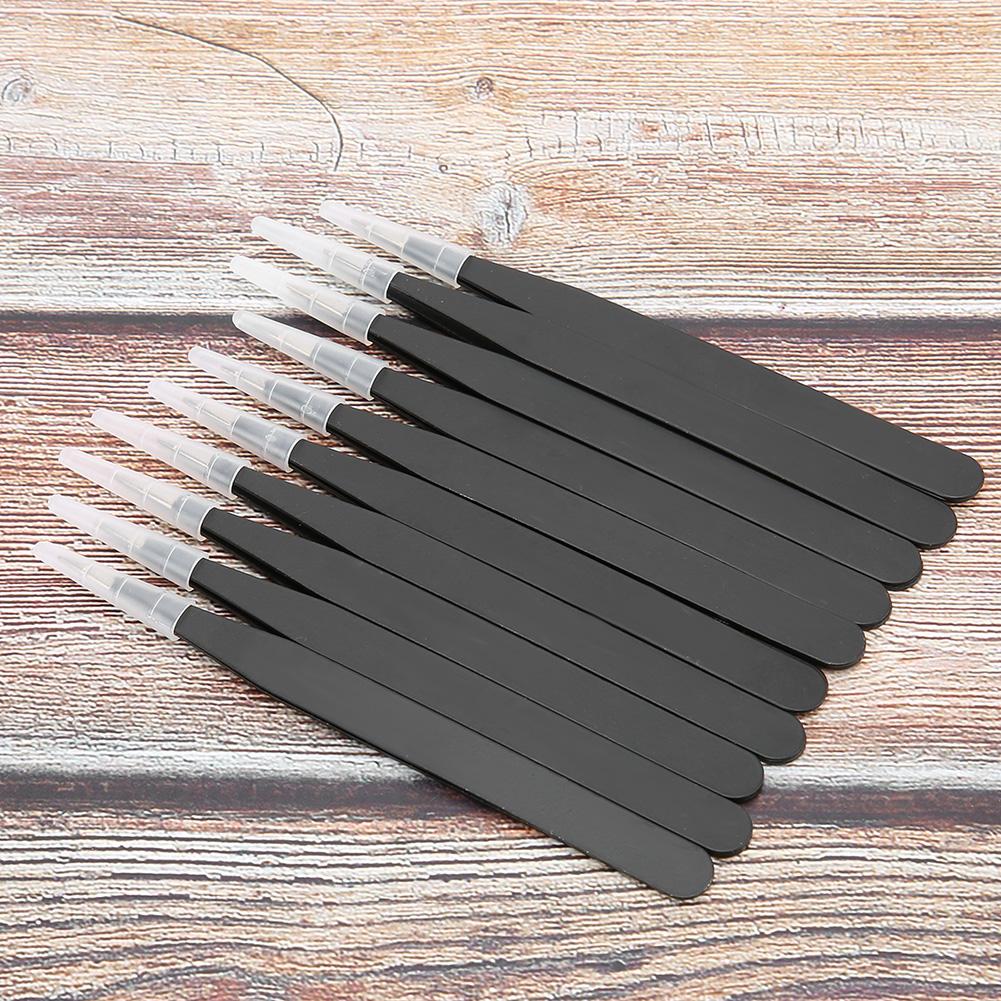 Zestaw 10 szt. Pęsety ze stali nierdzewnej antystatyczne o wysokiej precyzji narzędzie do napraw domowych