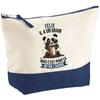 Makeup Bag - PLANETEE - Panda Félix Grain - Large Size - Cotton - HD Printing