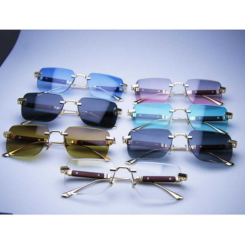 New Fashion Small Rectangle Sunglasses Men Women Vintage Square Driving Sun Glasses Luxury Brand Metal Frame UV Eyewear