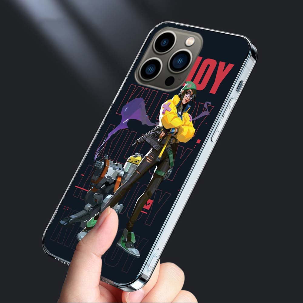 Valorant Killjoy Phone Case For Iphone 16E 15 Pro 14 Plus 17E 16 17 Pro Max Air 11 12 13 Mini Shockproof Capa Cute Cover TPU