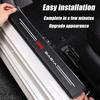 4pc Carbon fiber threshold sticker for cars Pedal protection sticker For Dacia Duster Logan MCV Sandero Stepway Dokker Lodgy Car