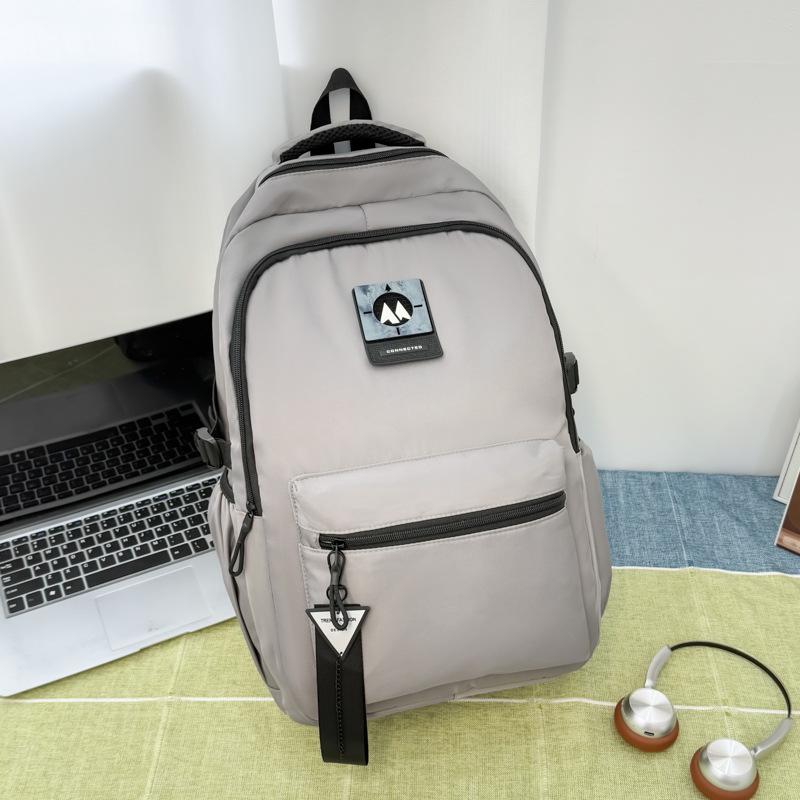Rucksack im koreanischen Stil mit Farbblockdesign - Vielseitiger Schulrucksack mit großer Kapazität für Studenten