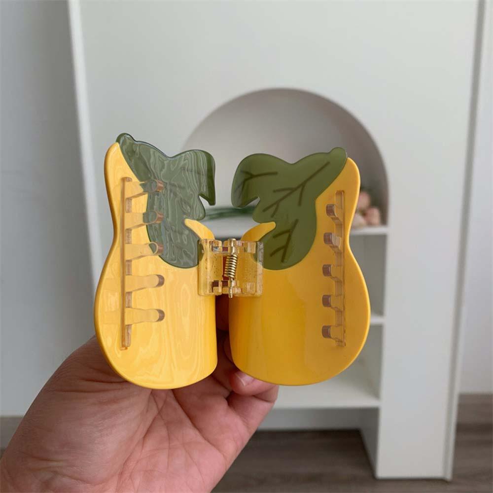 Korean Style Fruit Shark Clip Waterproof Acrylic Hair Accessories Acetic Acid Hair Claw  Party
