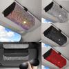 Bling Car Sunglasses Holder Sun Visor Glasses Storage Box Crystal  Decor for Modern Car Interiors