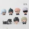 7Pcs/Set Lying Style Anime Jujutsu Kaisen Mini Figure Toys 3-4cm Satoru Gojo Mini Cute Gk PVC Statue Figurine Collectible Toys