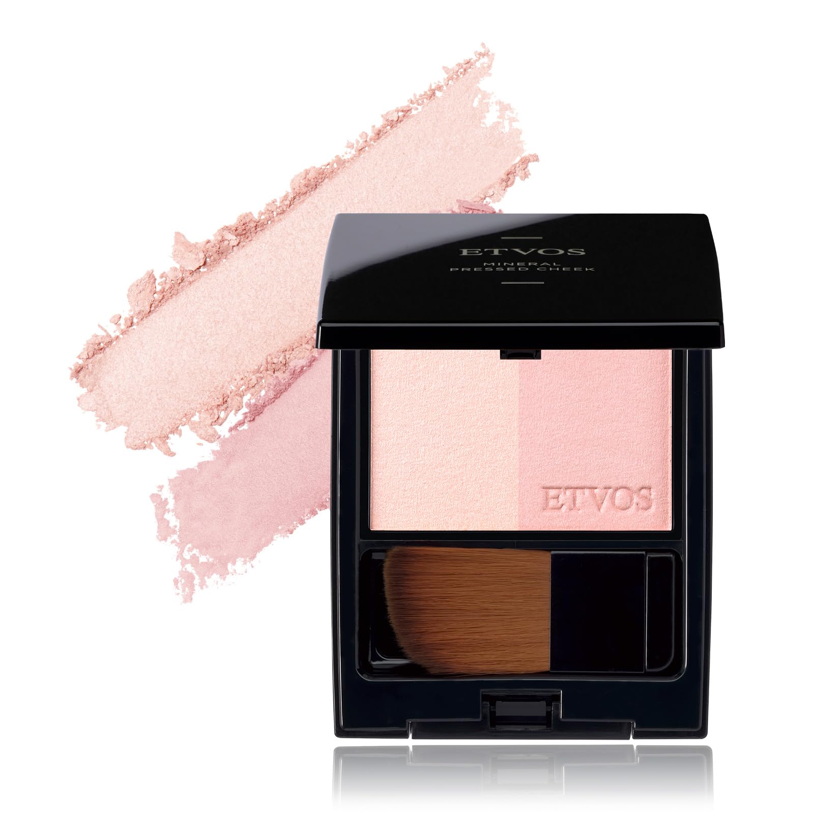 ETVOS Mineral Pressed Cheek Powder #Mute Pale (Cheek highlighter for sensitive skin, dullness, dryness, pearlescent shine, soap-free)