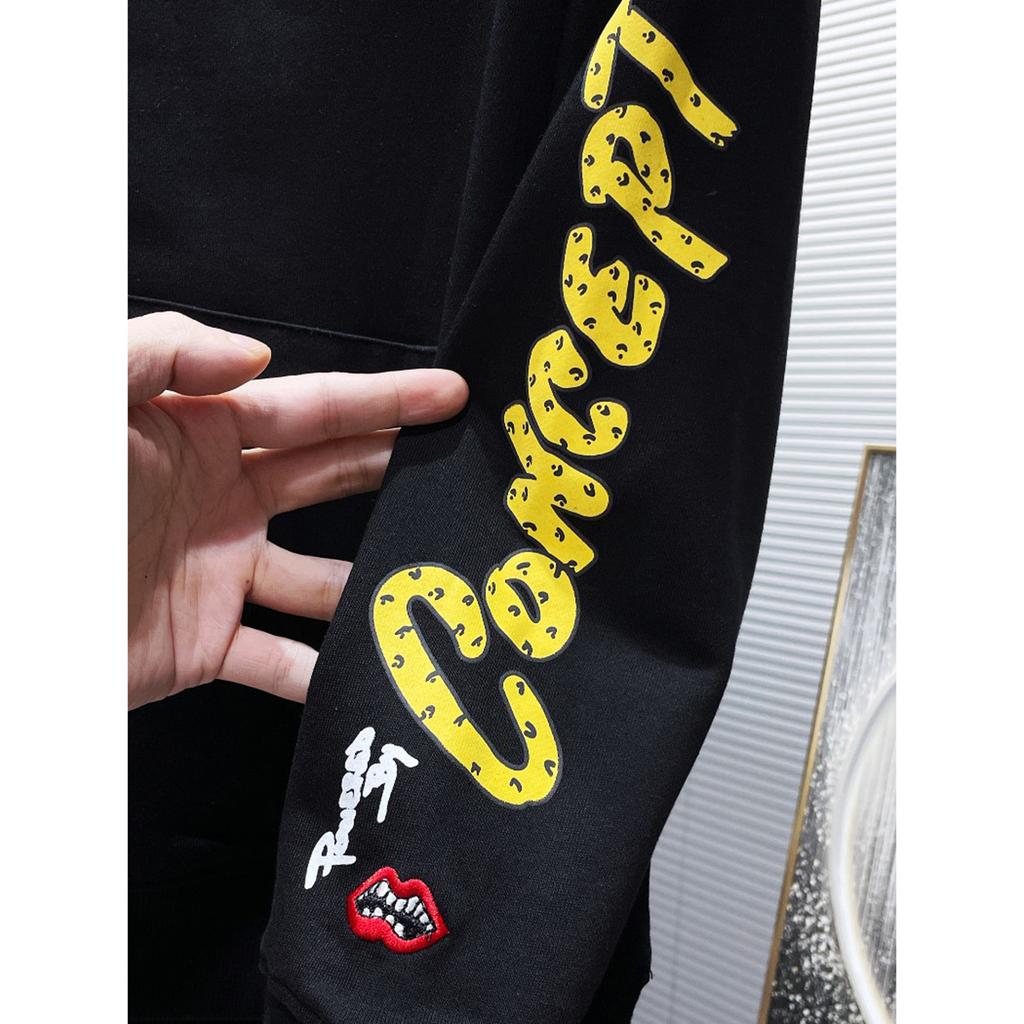 8398 CHROME HEARTS 2025 New Spring and Autumn Plus-size Thin Style Classic Style Logo Hooded Sweatshirt for Couples