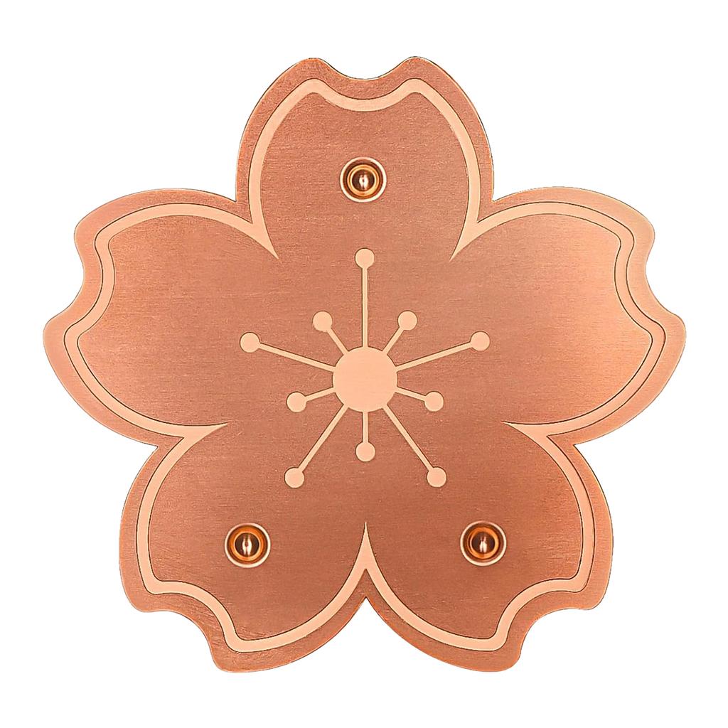 Bird Bath Copper Disk 0.8mm Triple-Point Support Design Bird Bath Purification Disk for Physical Safe Clean Water All-Season