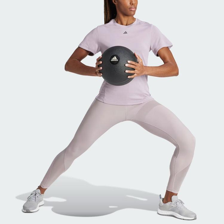 Adidas Designed For Training Heat.Rdy Hiit T-Shirt Women Tops Purple IU1122