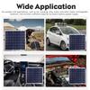50W Solar Panel Car Charger Dual USB Ports Outdoor Charger Power With USB Cable