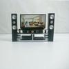 Living Room TV Cabinet, Plastic Pretend Play Furniture Accessory for Miniature Decor
