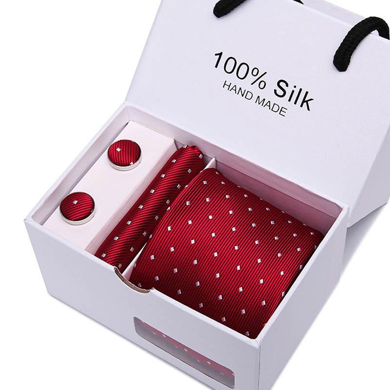 Gift Box Five-Piece Tie Men'S Formal Wear Business Casual Wedding Groom Bow Tie Square Scarf