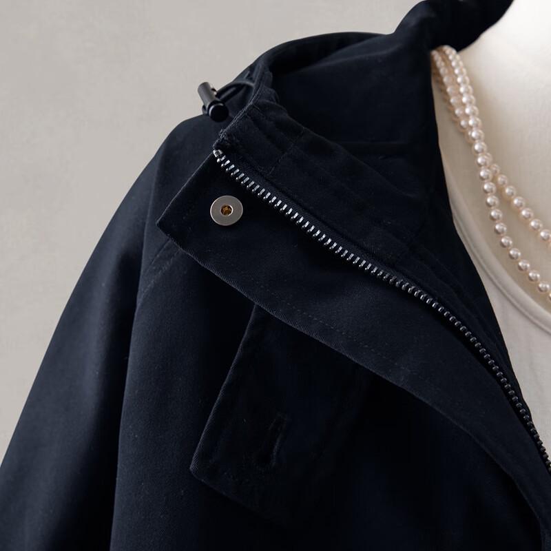 Siboosheer Women's Oversized Solid Hooded Jacket